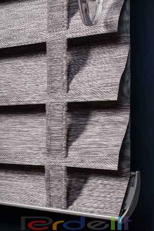 Gri 50mm Silüet Kumaş Jaluzi Perde