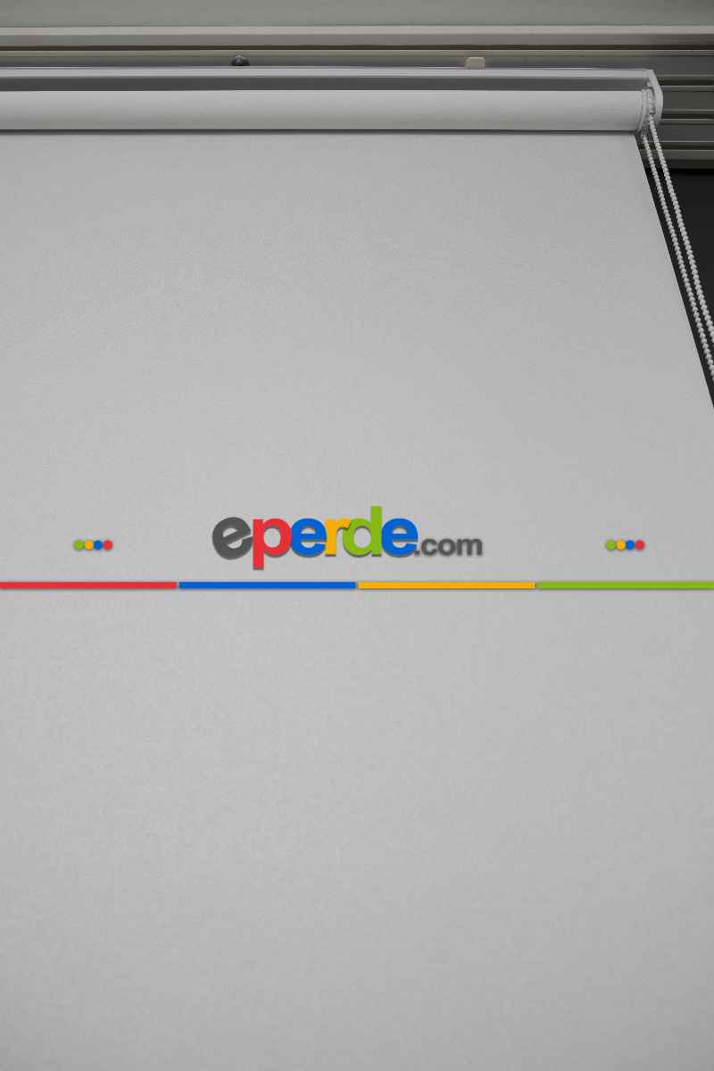 Ekru Renk Lazer Kesim Mat Stor Perde (ister Düz - İster Lazer Kesimli Satın Alın)