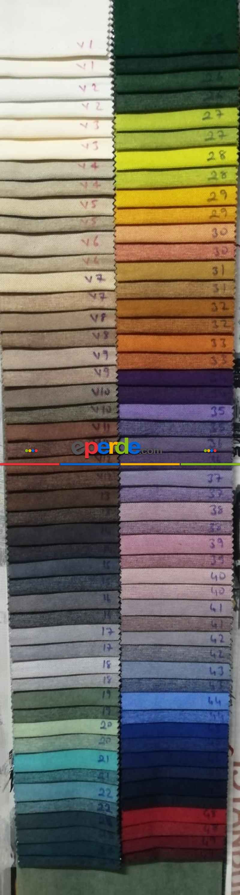 Calıfornıa Çift Taraflı Fon Perde - 98 Renk Seçenekli