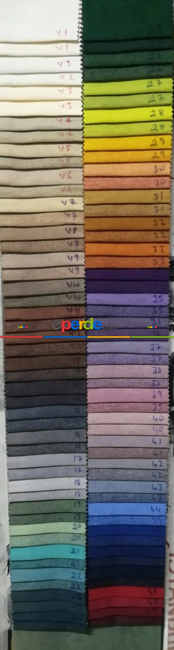 Calıfornıa Çift Taraflı Fon Perde - 98 Renk Seçenekli