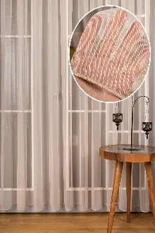 Yatak Odası - Vizon Grek Tül Perde Petek Zemin