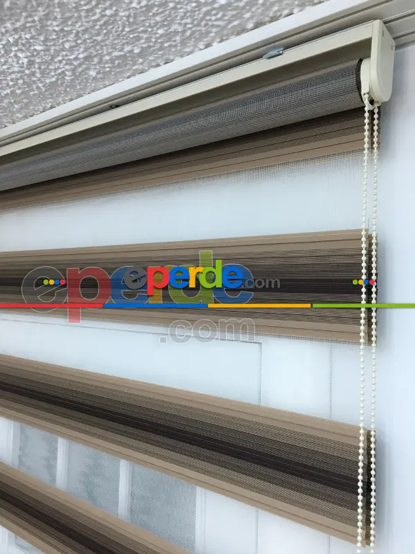 Salon Zebra - Ombre Bhn 005-08- Siyah-Kahve Açık