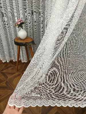 Örme Tül- Ekru Lila Marka