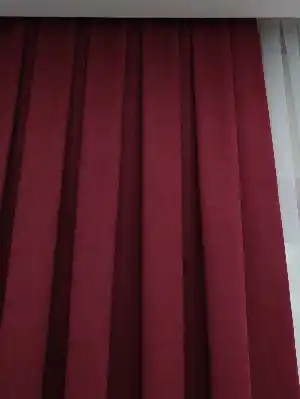 Bordo Düz Fon Perde- Bordo