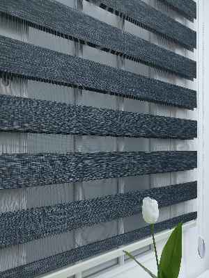 Salon Zebra Perde -Indirimli !!! Füme Gri Bambu Zebra Perde Ozel Fiyat- Gri-Füme-Antrasit