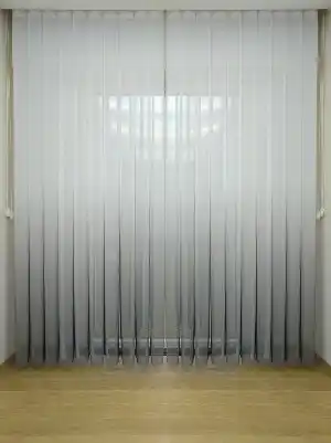 Salon - 1. Kalite Baskılı Tül Dikey Zebra Perde Gri Degrade- Gri-Füme-Antrasit