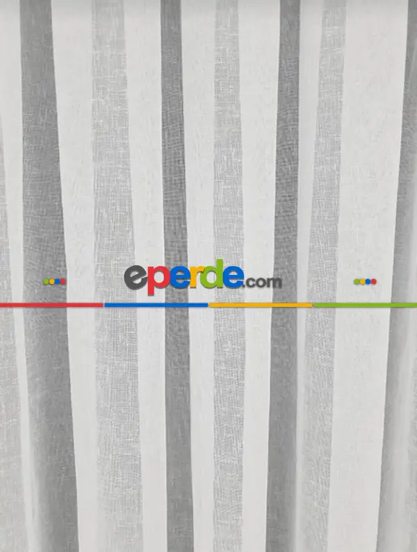 Salon - Salon Yatak Odası Çocuk Odası Natural Keten Tül Perde