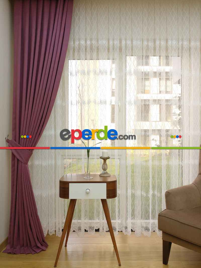 Gül Kurusu Düz Fon Perde Dökümlü Birinci Kalite 300 Cm Geniş En Daha Hesaplı- Gül Kurusu