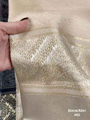 7 Farklı Renk Bordürlü Jakar Dokuma Fon Perde, Premium Kalite Seri