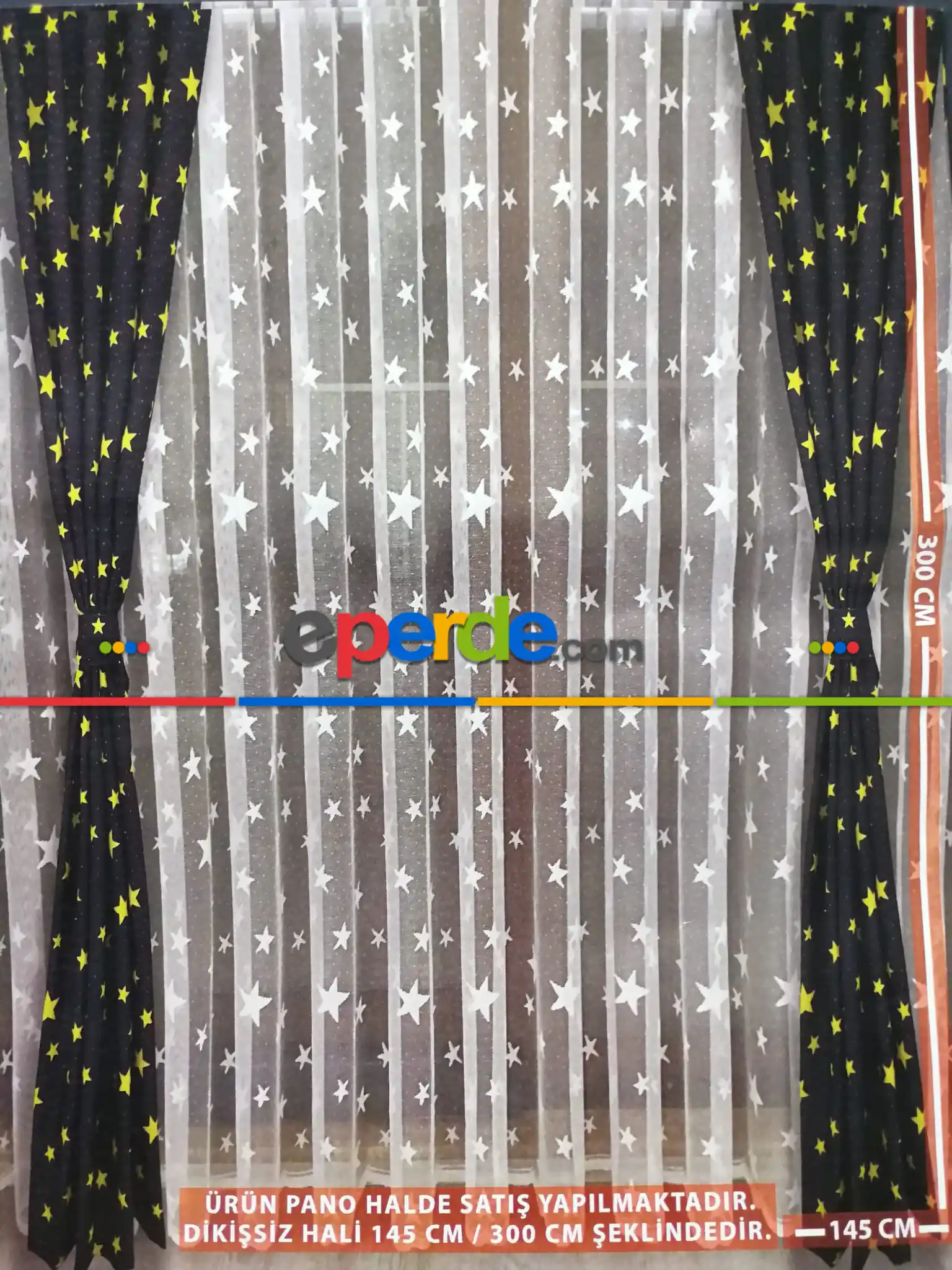 Milano Çocuk Odası Yıldız Pano Fon - Mavi 50cm X 1cm 