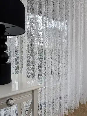 Desenli Fransız Dantel Örme Tül Perde, Desenli Ütü İstemeyen Tül