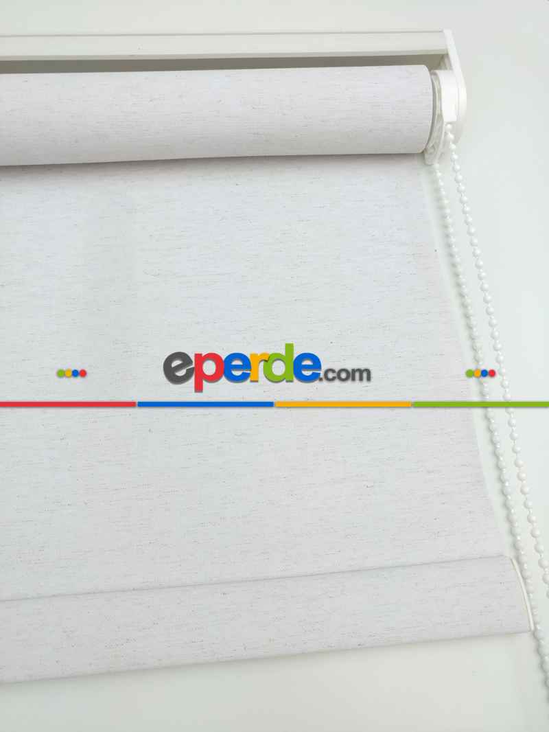 Salon - Keten Stor Perde - 7 Farklı Renk- Gri-füme-antrasit-krem-bej-çok Renkli