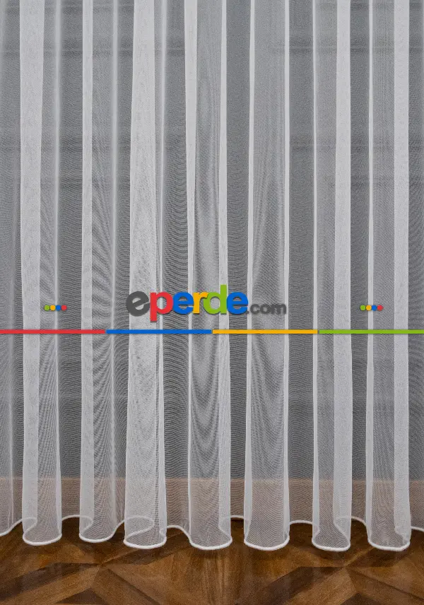 Yatak Odası - Grek Düz Tül Ekru Renk - İtinalı Dikiş Garantisi