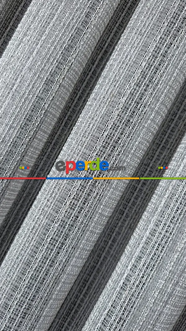 Mutfak Açık Gri Özel Dokuma, Özel İplik Keten Düz Tül Perde - Ağır Gramajlı Premium