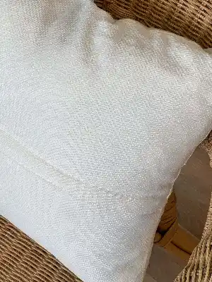 Yeşil Bordo Çiçek Nakışlı Kırlent (iç Dolgusuz)