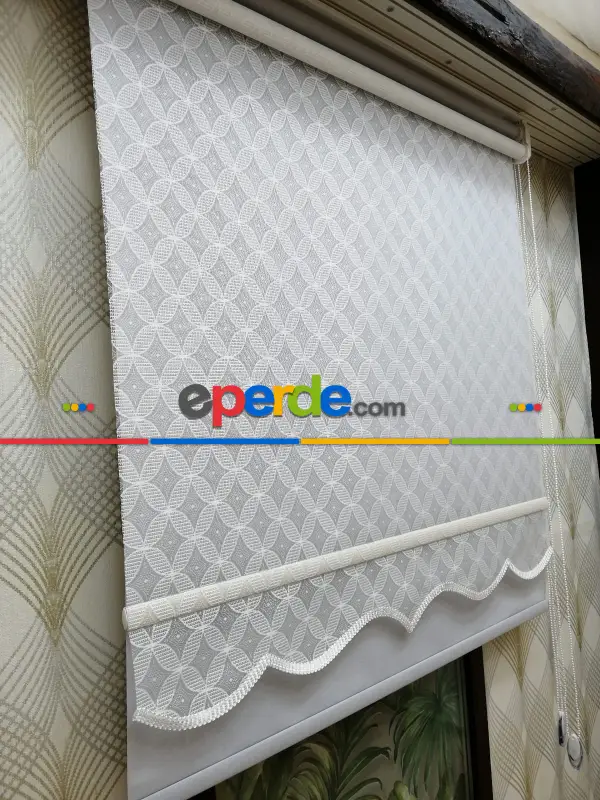 Çifli Sistem Tül Ve Stor Perde Bdz ( 803 )- Beyaz