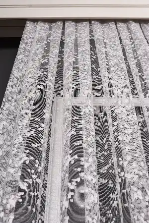 Etek Damask Desenli Örme Tül Perde Pa 7128