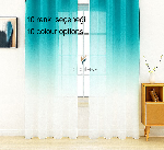 Gri Antasit Füme Üstden Renk Geçişli Tül Perde Yeşil