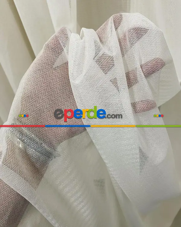 Brillant Balık Sırtı Desen Tül Orjinal 1. Kalite