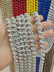 Gri Rengi İp Perde Duble Bukle Serisi- Gri-füme-antrasit-gümüş