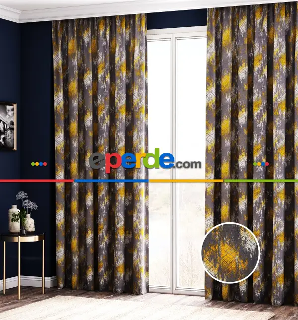 Taç River Varak Pano Fon Perde 70cm X 290cm 