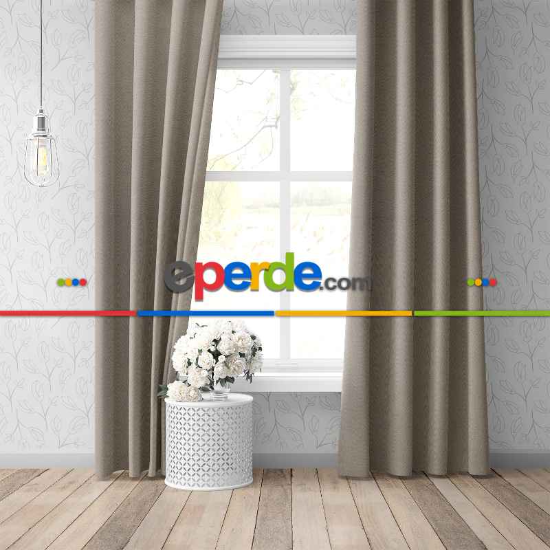 Blackout Karartma Tek Kanat Fon Perde Taş