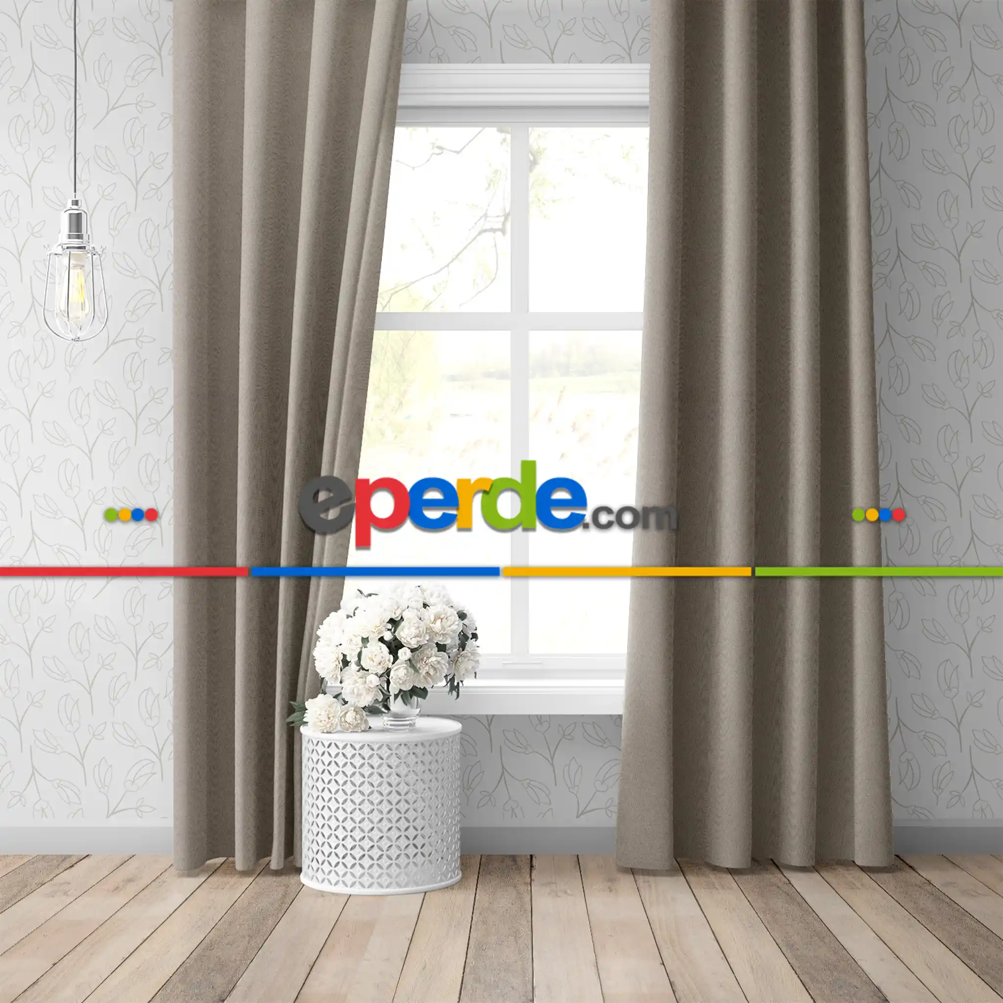 Blackout Karartma Tek Kanat Fon Perde Taş