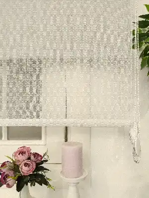 Tül Stor Yeni Sezon Elit Boğma Tül Beyaz- Beyaz 215