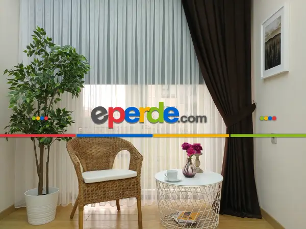 Soft Koyu Kahve Fon Perde (180)- Kahve Koyu