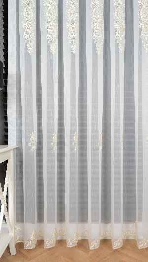 Brillant Gold Nakış İşlemeli Tül Perde Yeni Şehrazat