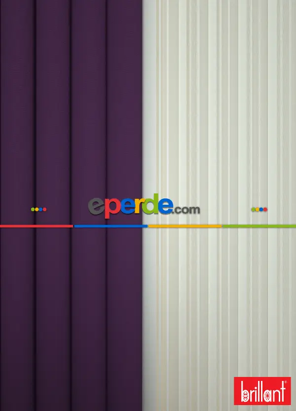 Brillant Akıllı Tül Perde Koyu Mor Renkli Tül Dikey Zebra Perde Düz 1. Kalite