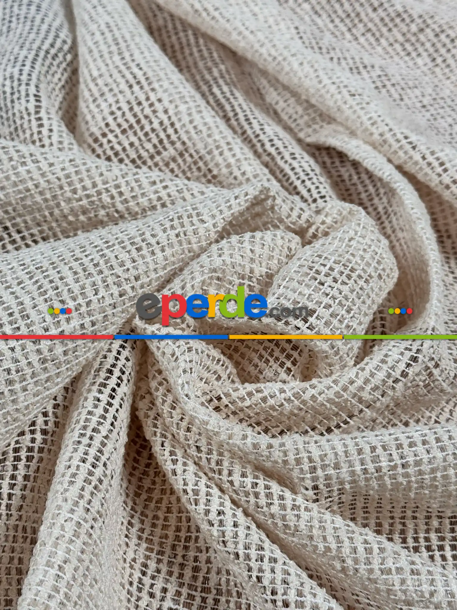 Keten Doğal Dokulu Düz Tül Perde, Ağır Gramajlı Özel Dokuma Premium Seri