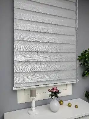 Açık Gri Perle Home Zebra Perde