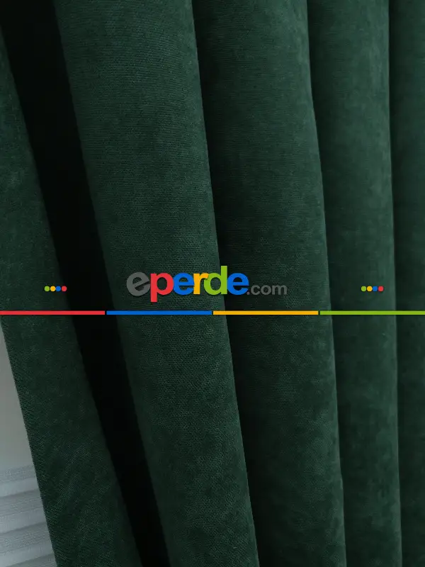 Yeşil Düz Fon Perde (280 Eninde)- Yeşil