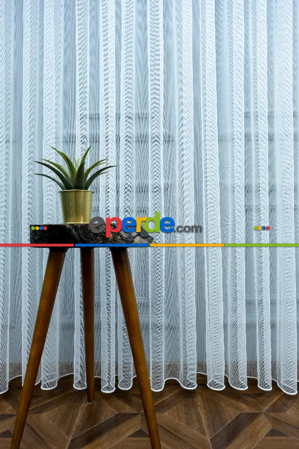 Salon Tül - 1. Kalite Dream Tül Düz Zemin - Ekru ( Ertesi Gün Kargo )