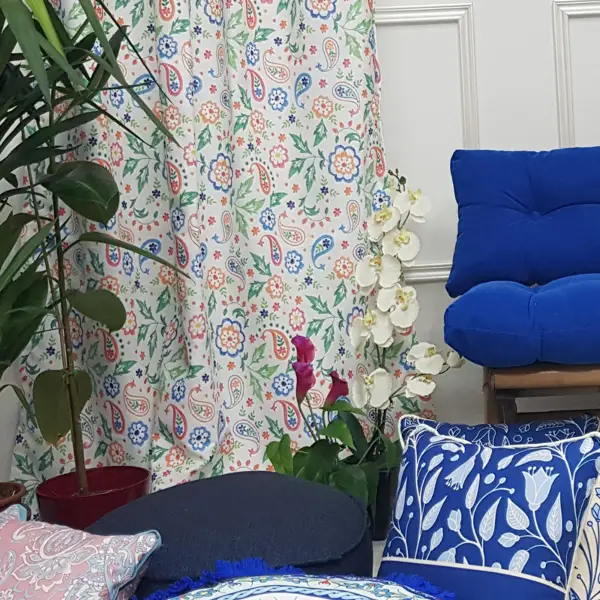 Mutfak Fon Perde- Beyaz