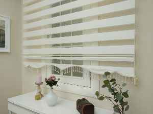 Zebra Perde - Düz Kalın Dokuma Zebra Eco- Krem Açık-Ekru