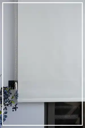 Beyaz Ve Ekru Karartma Blackout Stor Perde- Beyaz-ekru