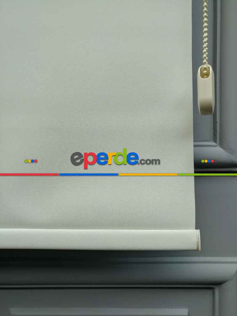 Mutfak Stor - 2021 Sezonu - Saten Blackout Stor - Karartma Stor - Işık Geçirmez Stor- Ekru