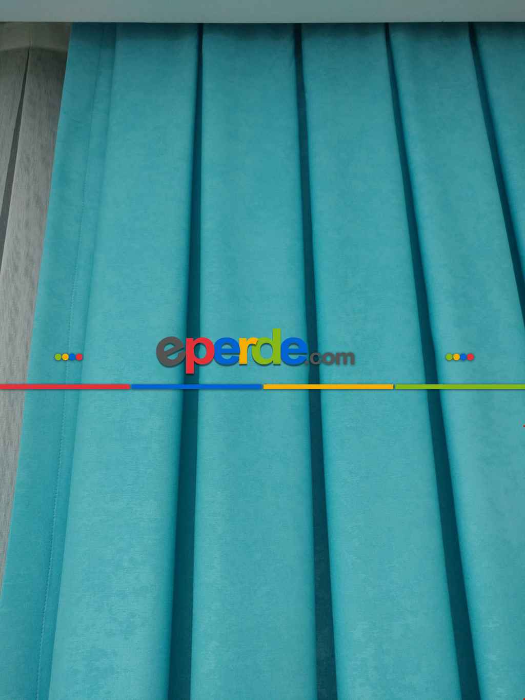 Salon - Soft Fon Perde (140)- Mint Turkuaz