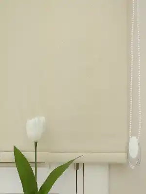 Yıkanabilir Pvc Simli Lüx Stor Perde - Koyu Krem 1. Kalite- Krem Koyu