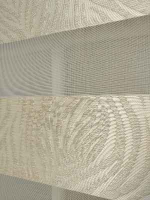 Vizon Kahverengi Kabartmalı Jakarlı Zebra Perde - Vizon Rengi