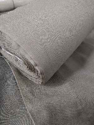 Düz Modern Dökümlü Keten Tül Perde - Sütlü Kahve