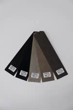 Oda Perde - 50mm Ahşap Jaluzi Perde, Polywood, Ahşap Görünümlü, Alev Almaz, Antrasit, Siyah Ve Ahşap Tonlarında