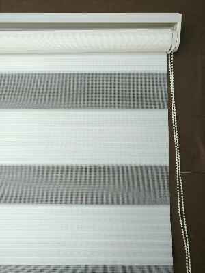 Zebra Perde - Geniş Pileli Zebra Perde- Ekru