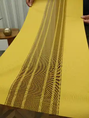 Salon - 2021 Sezonu - Tül Dikey Zebra Perde - Stor Tül Perde Hepsi Birarada- Turuncu