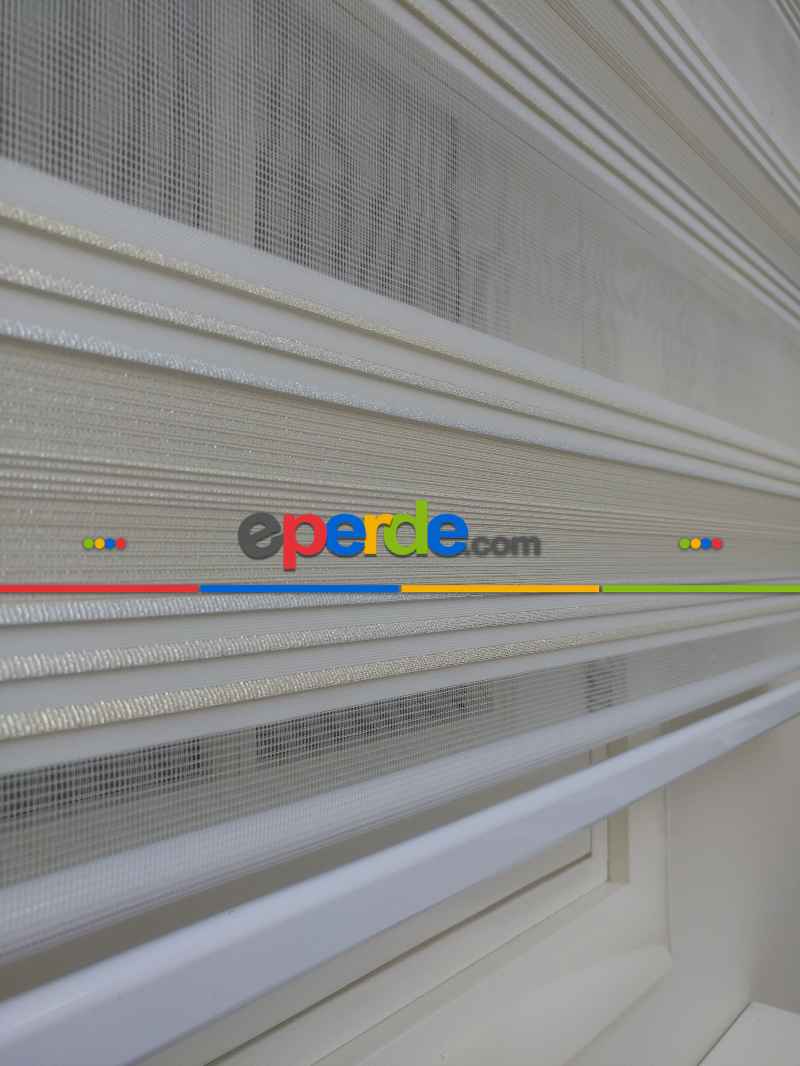 Elit Simli Pileli Krem Zebra Perde 43-1- Krem-altın Simli-gri Simli- Çok Renkli 3