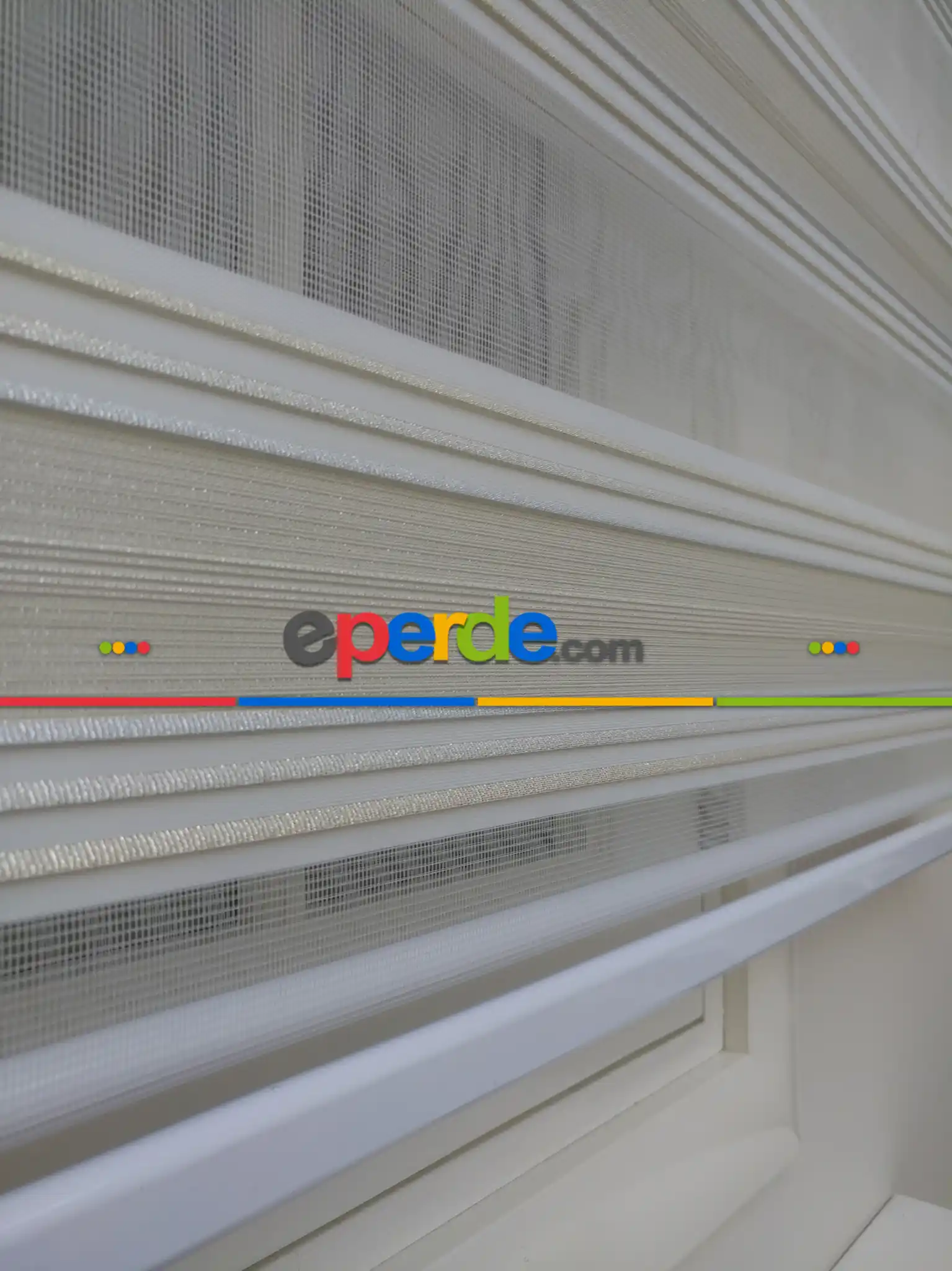 Elit Simli Pileli Krem Zebra Perde 43-1- Krem-altın Simli-gri Simli- Çok Renkli 3