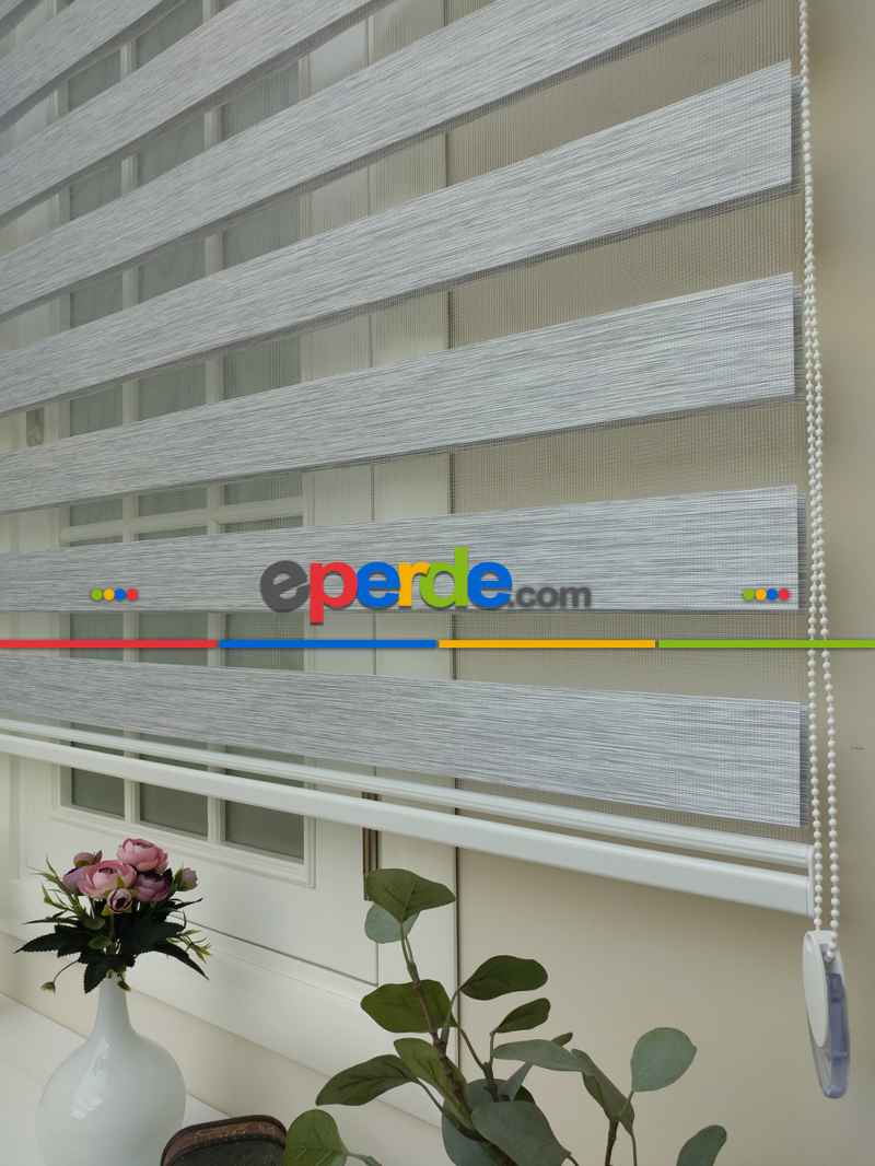 Yatak Odası - Zebra Perde -bambu Zebra (eco Serisi )- Gri Açık