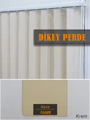 Dikey Perde - Krem 10302- Krem